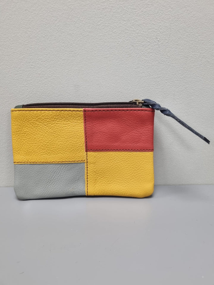 Zahra Pouch Purse - Mustard/Red