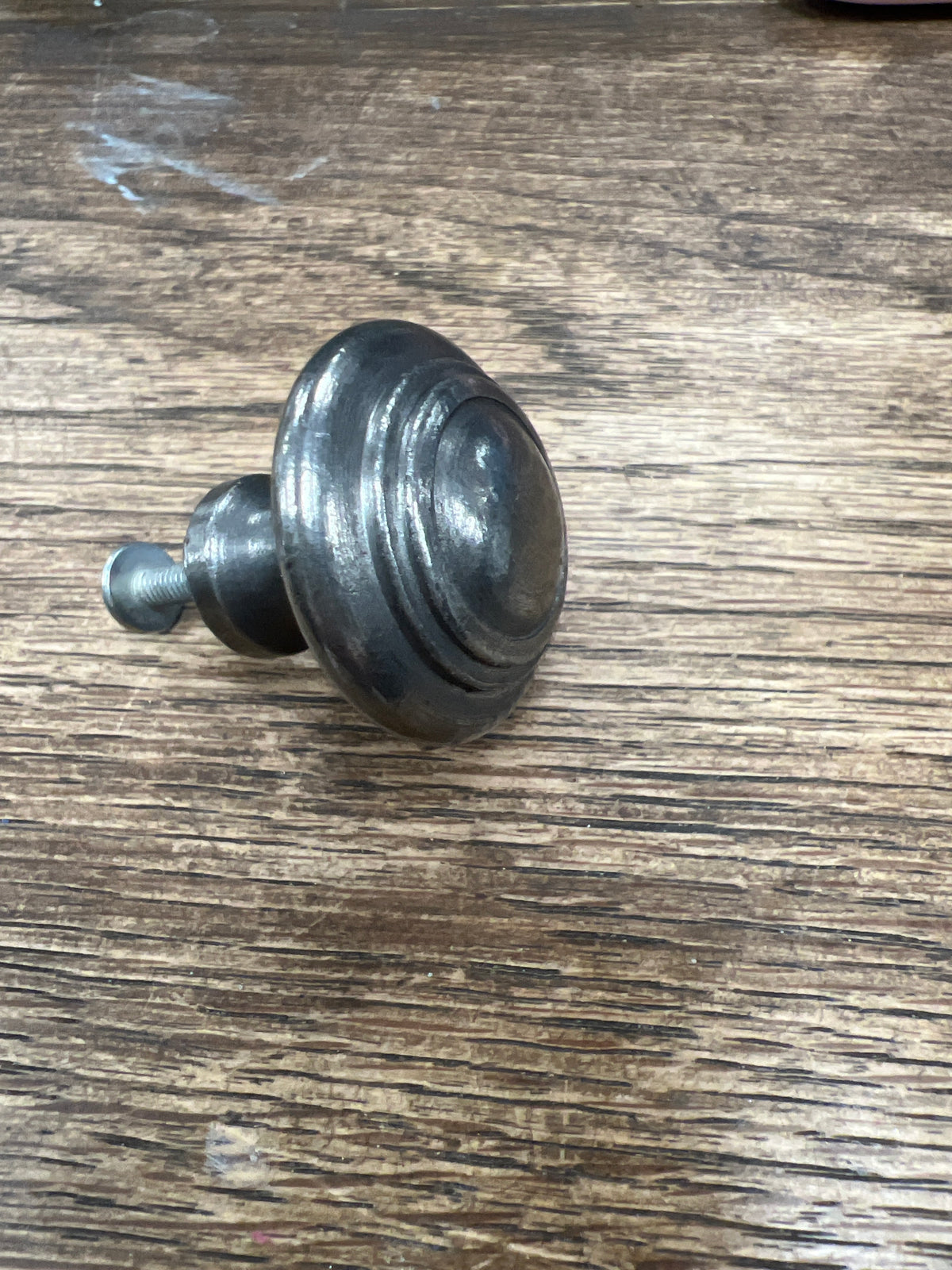 Pewter Coloured Round Drawer Pull