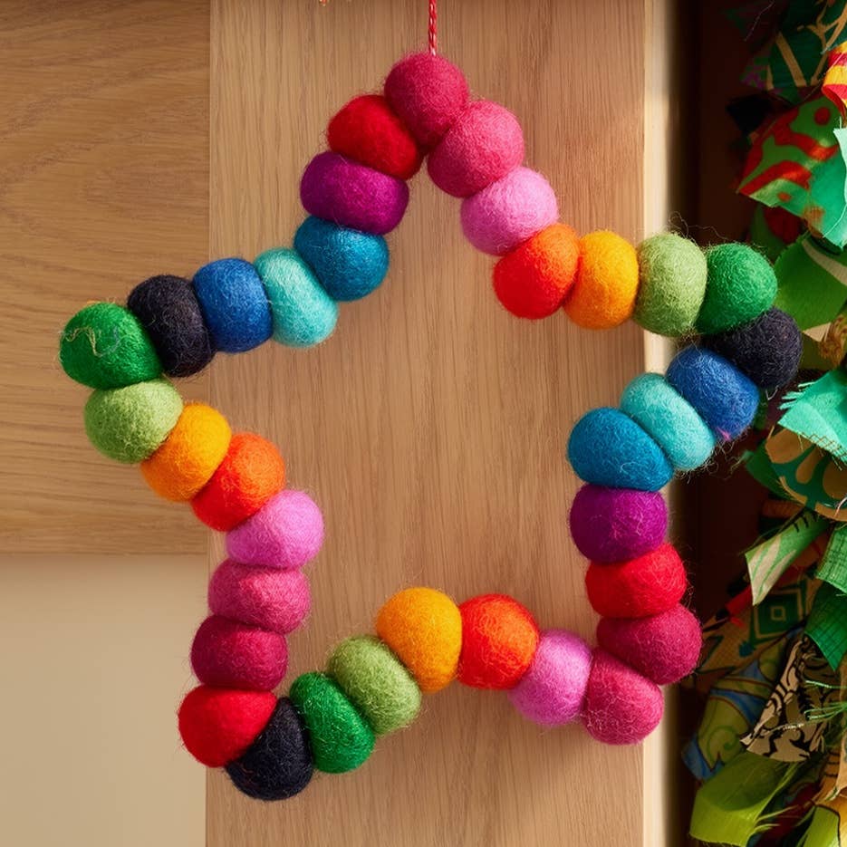 Chunky Rainbow Wreath