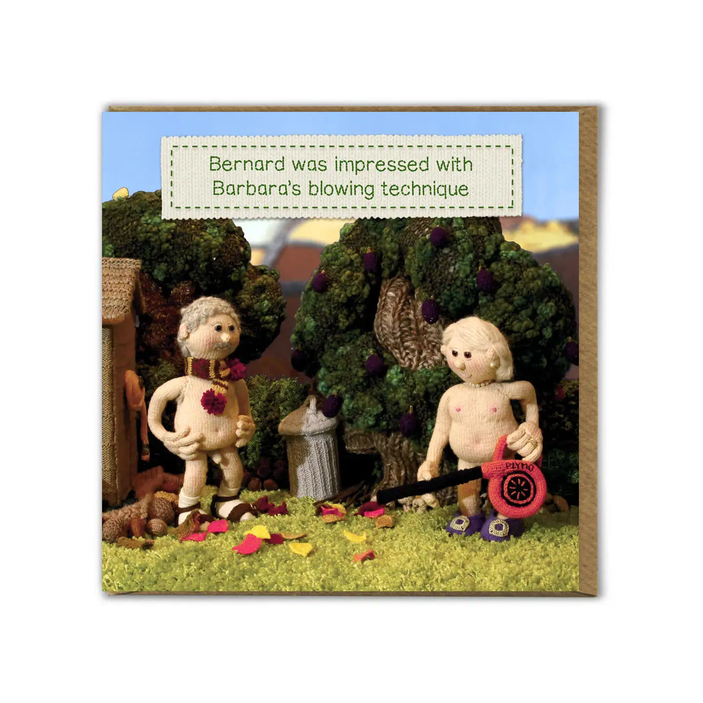 Blowing Technique - Funny Greetings Card