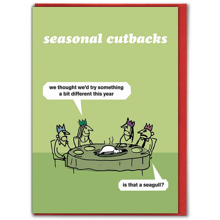 Seasonal Cutbacks Christmas Card