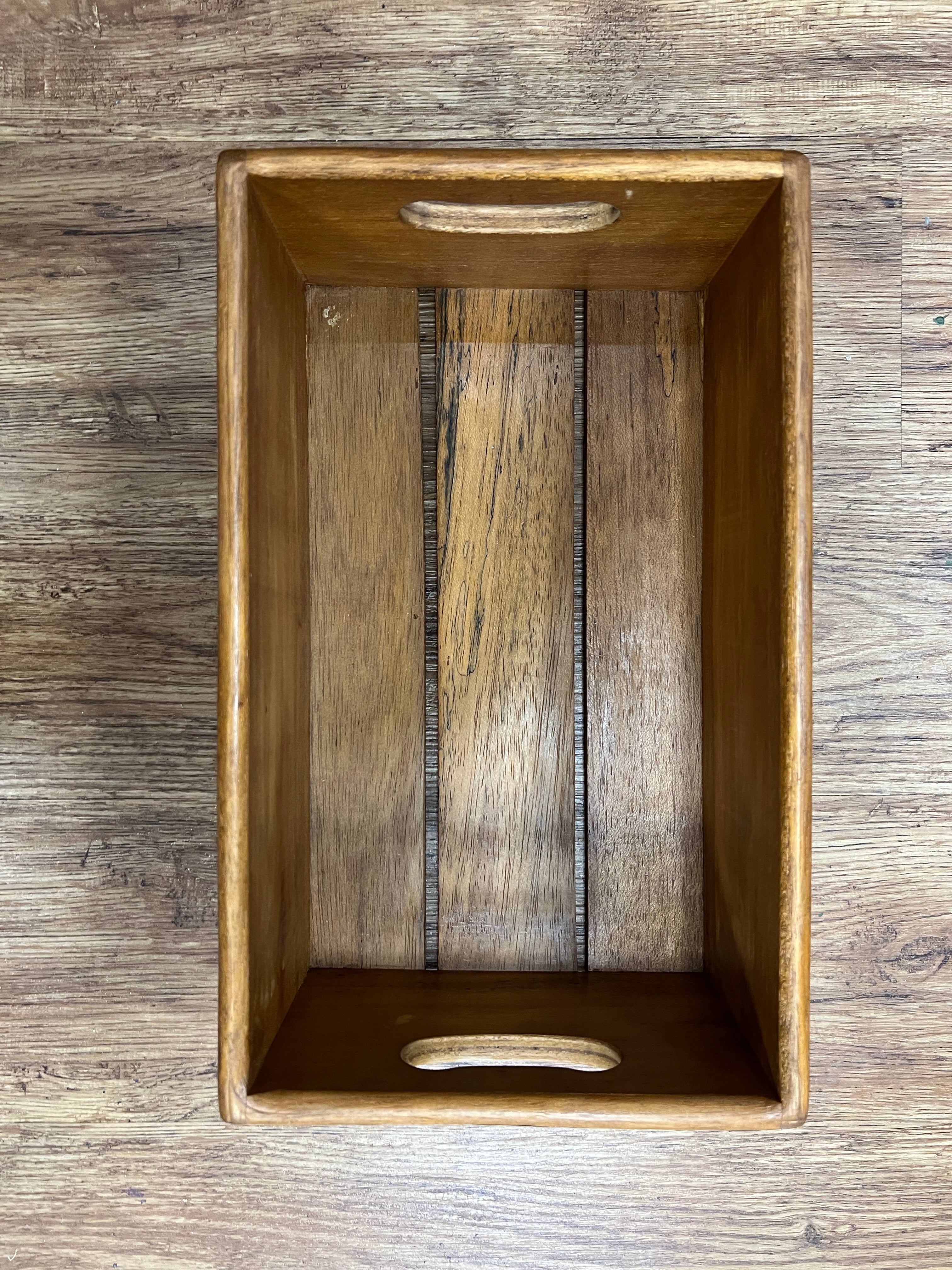 Vintage Style Wooden Storage Box - Dad's Shed Keep Out