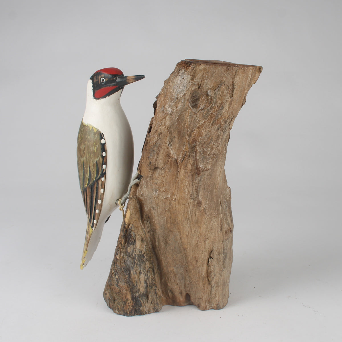 Hand Carved Green Woodpecker By Archipelago