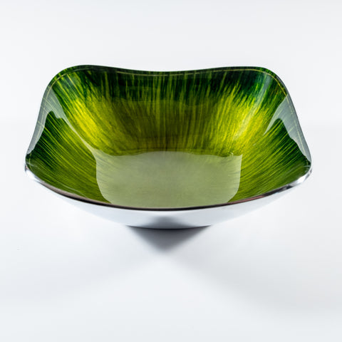 Square Bowl  - Brushed Green