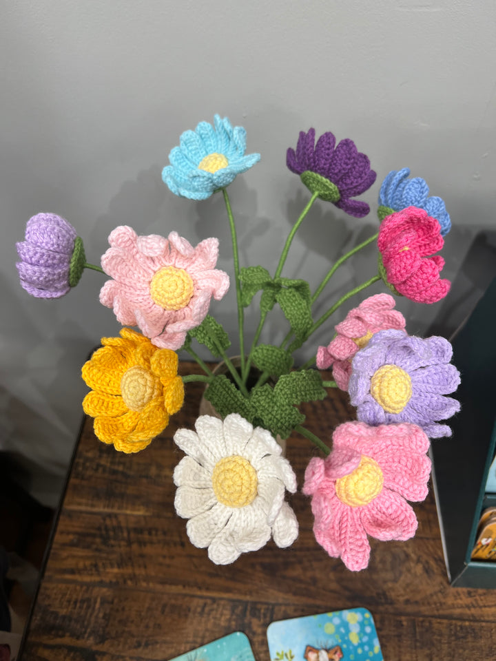 Single stem Crochet Daisy