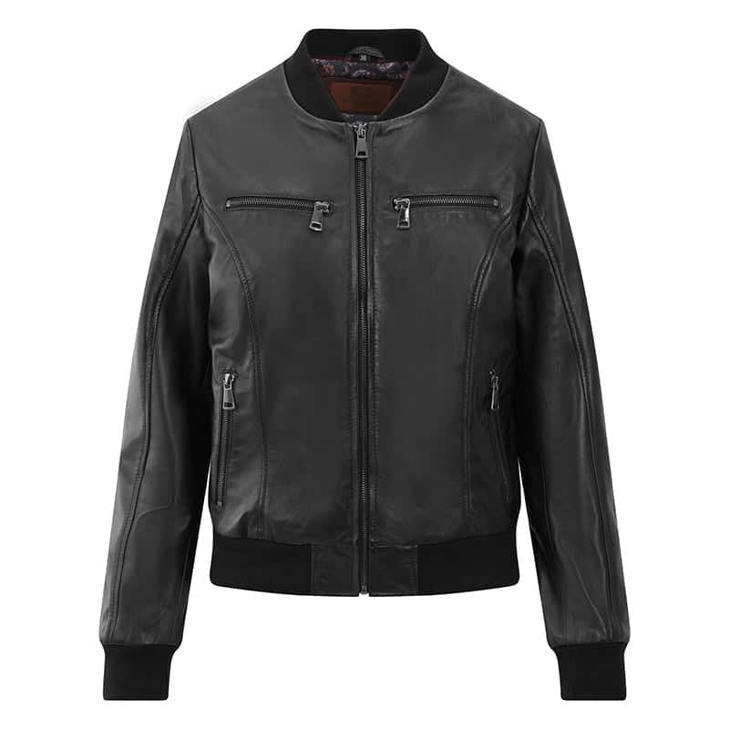 Leather Bomber Jacket