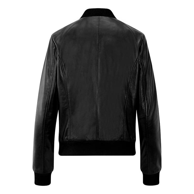 Leather Bomber Jacket