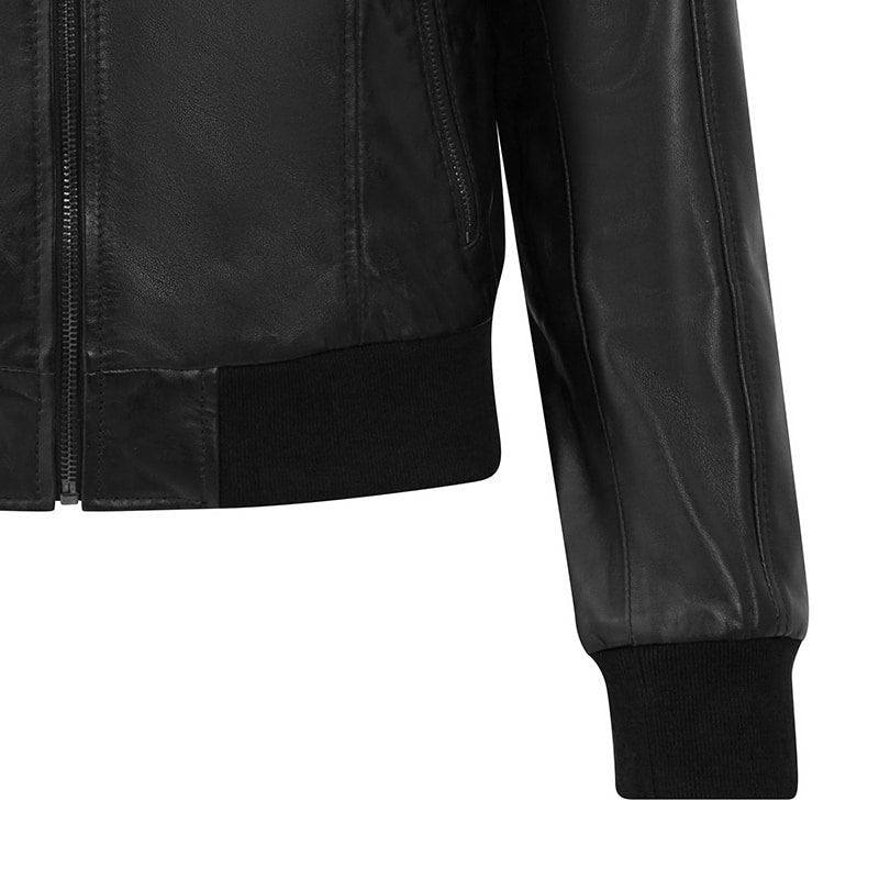 Leather Bomber Jacket