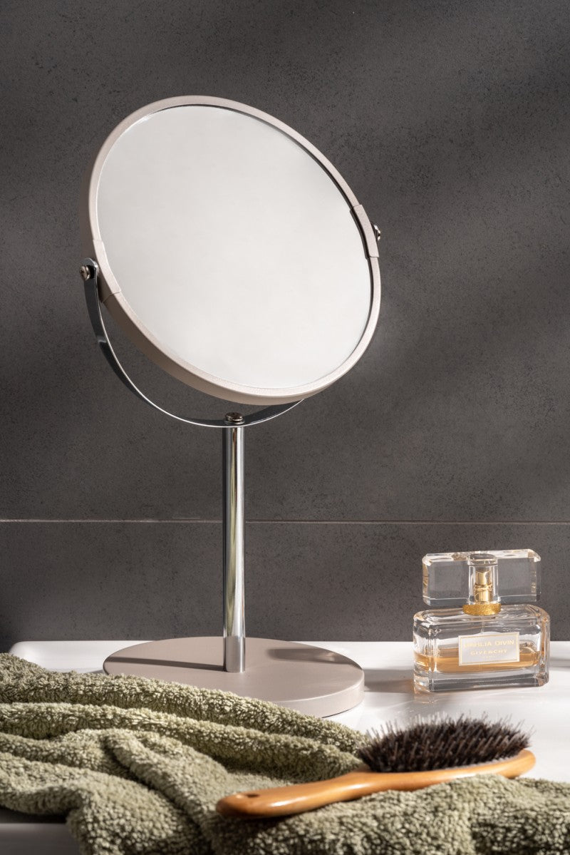 Bathroom Mirror - Warm Grey