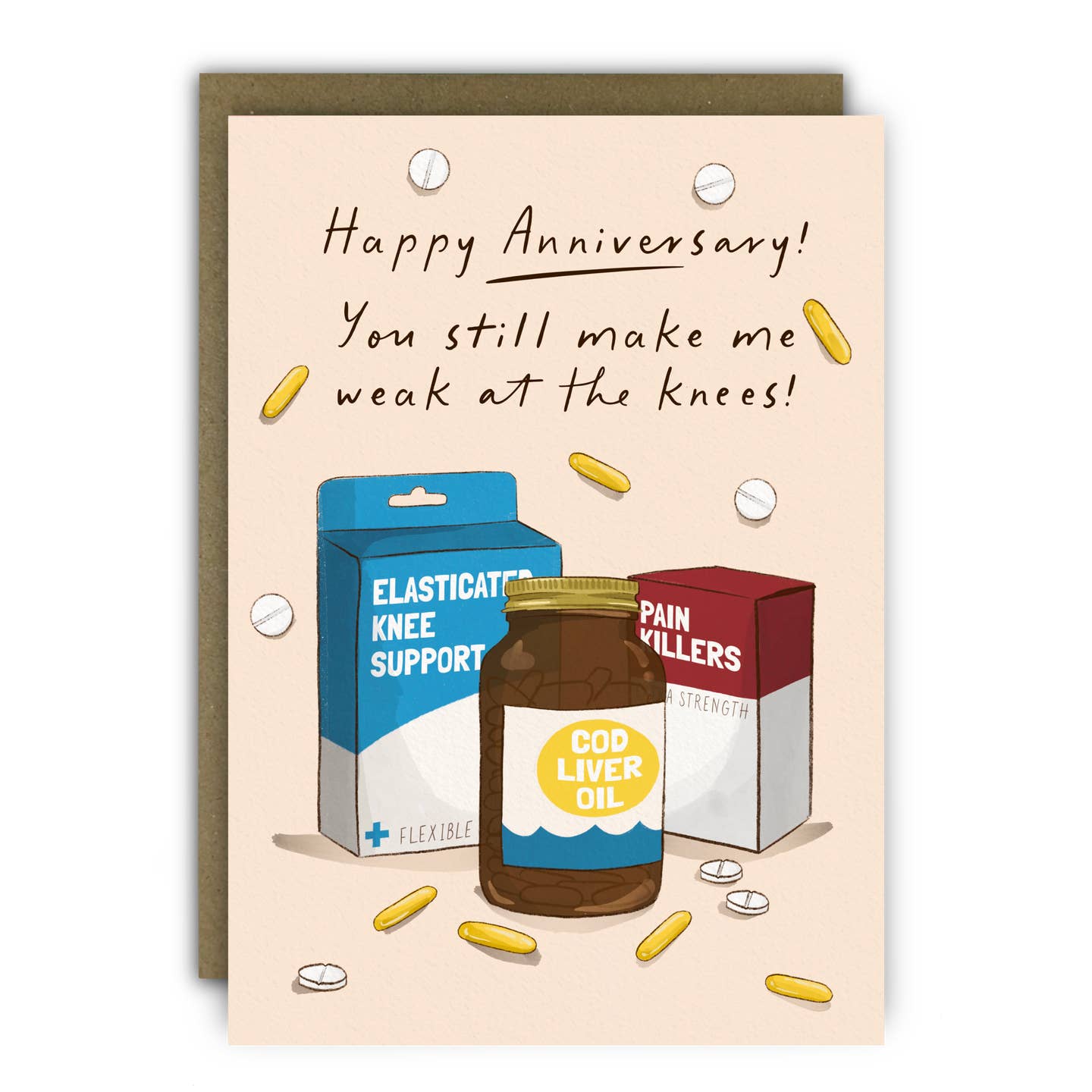 Week At the Knees Anniversary Card