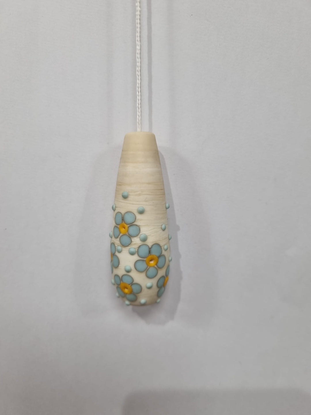 Floral Glass  Light Pull