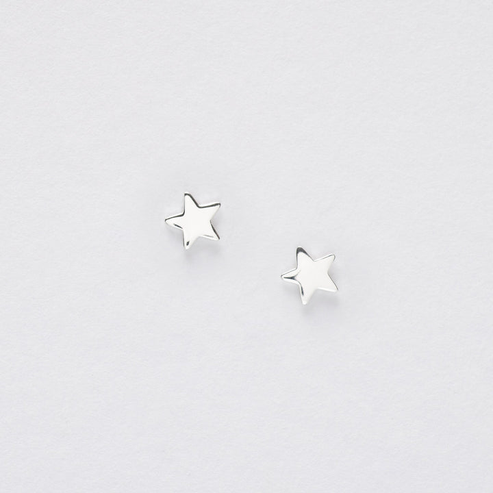 Star Earrings on Christmas Card