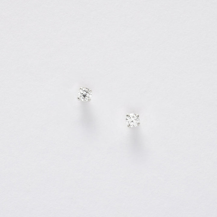 Silver Earrings On  Christmas Card