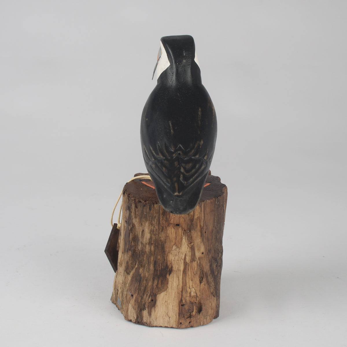 Hand Carved Small Puffin with Fish By Archipelago