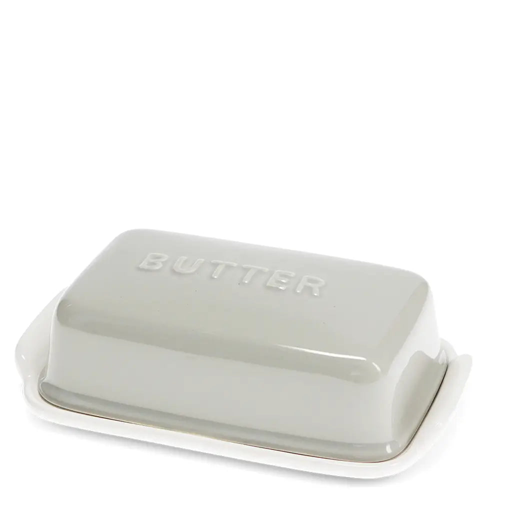 Ceramic Butter Dish - Grey