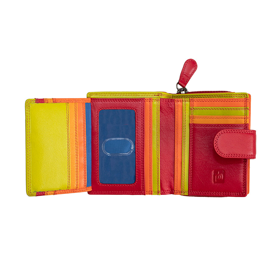 Astra Multi Colour Purse - Red