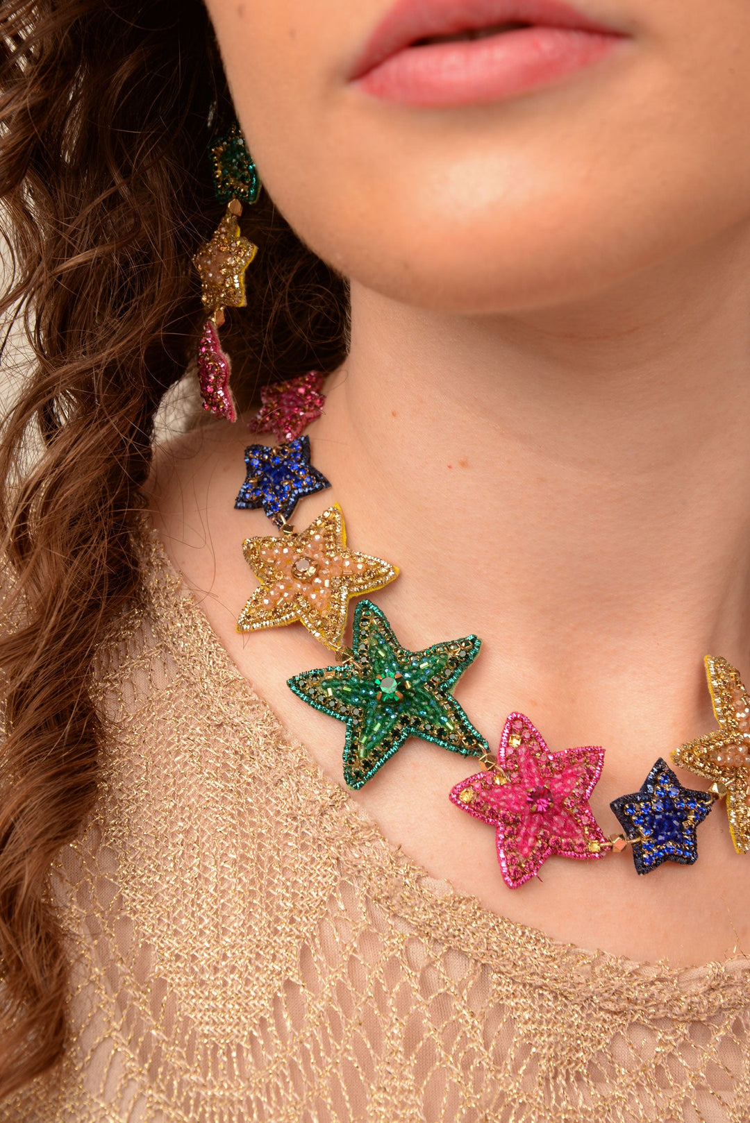 Rainbow Star Necklace