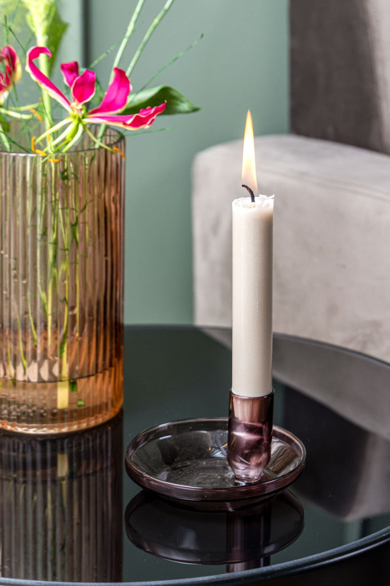 Tub Candle Holder - Chocolate Brown - Not Quite Perfect - Non Refundable