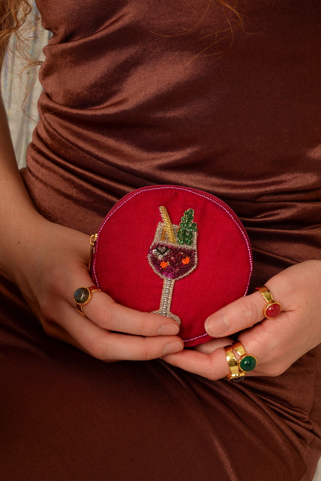 Pink Fizz Round Coin Purse