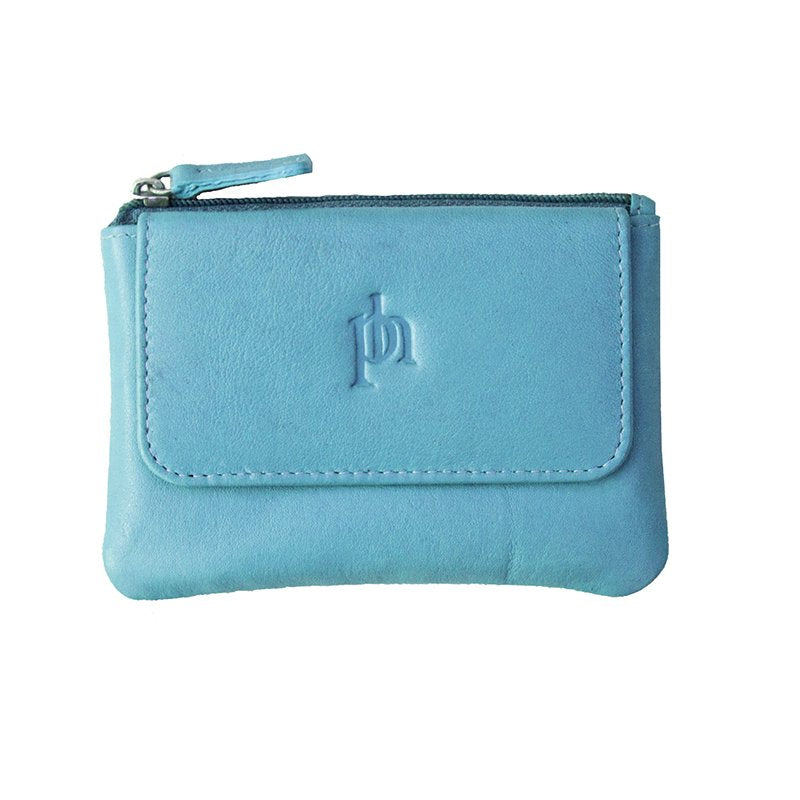 Soft Leather Coin Purse/ Turquoise