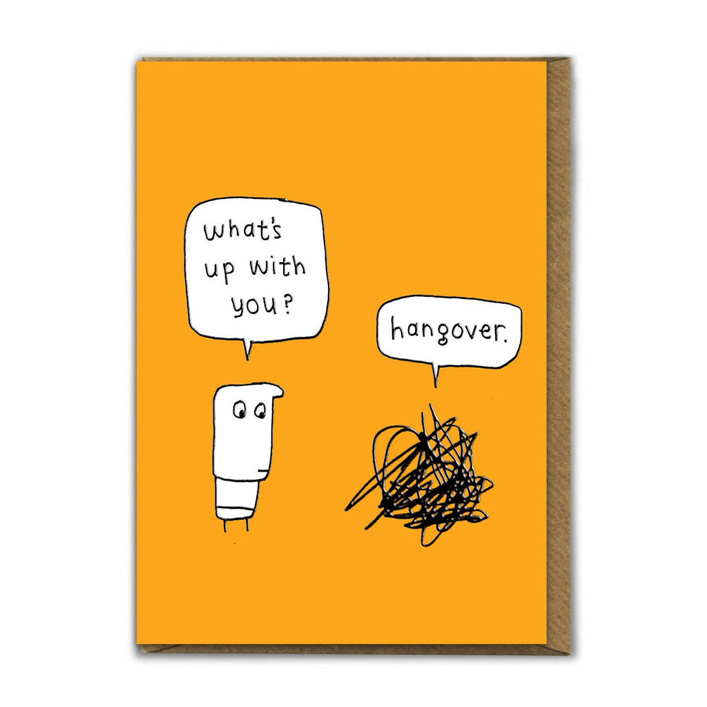 Embossed Hangover Greetings Card