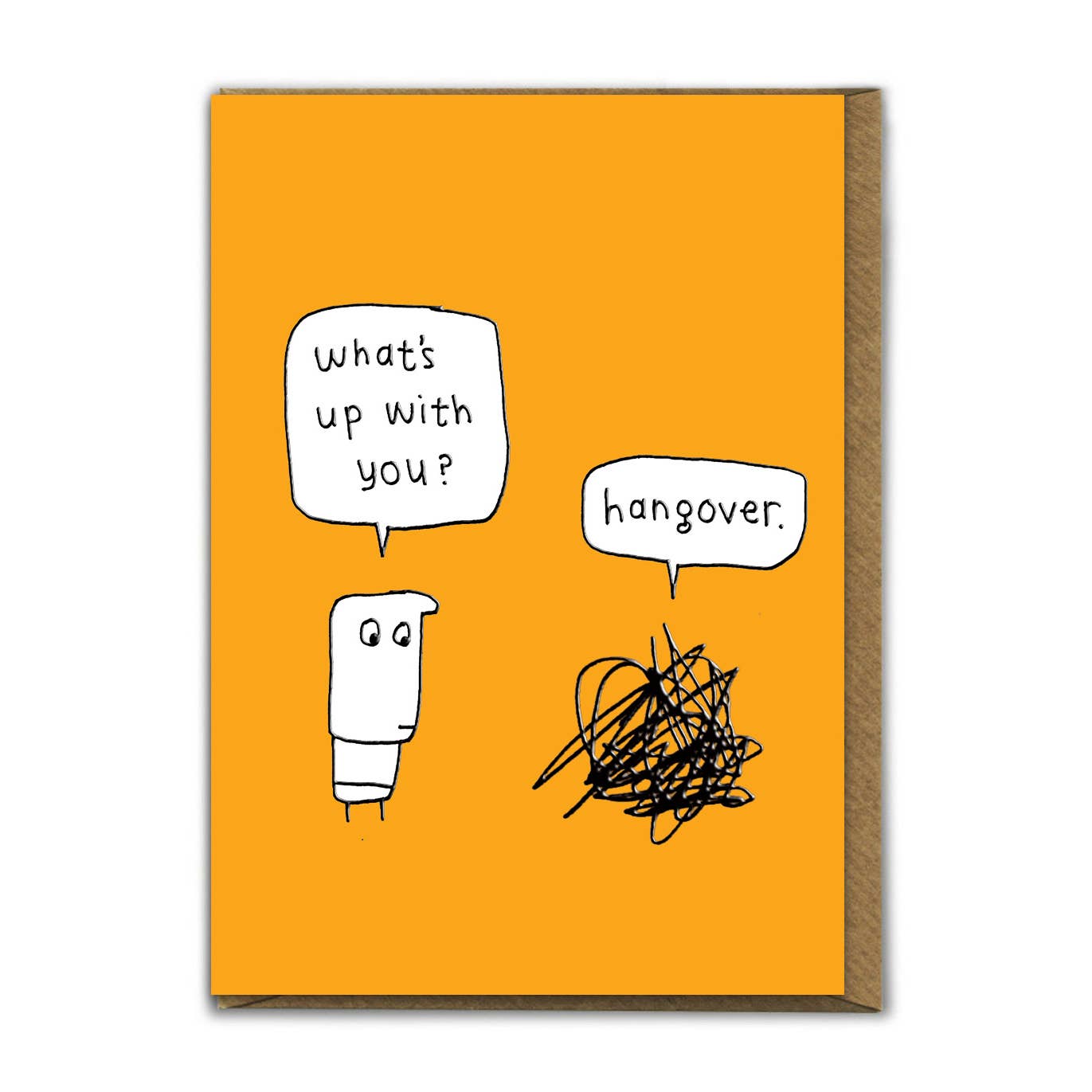 Embossed Hangover Greetings Card