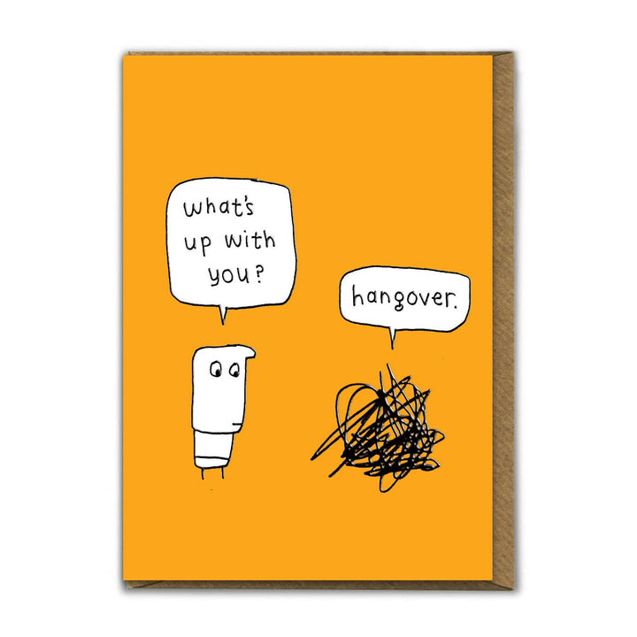 Embossed Hangover Greetings Card