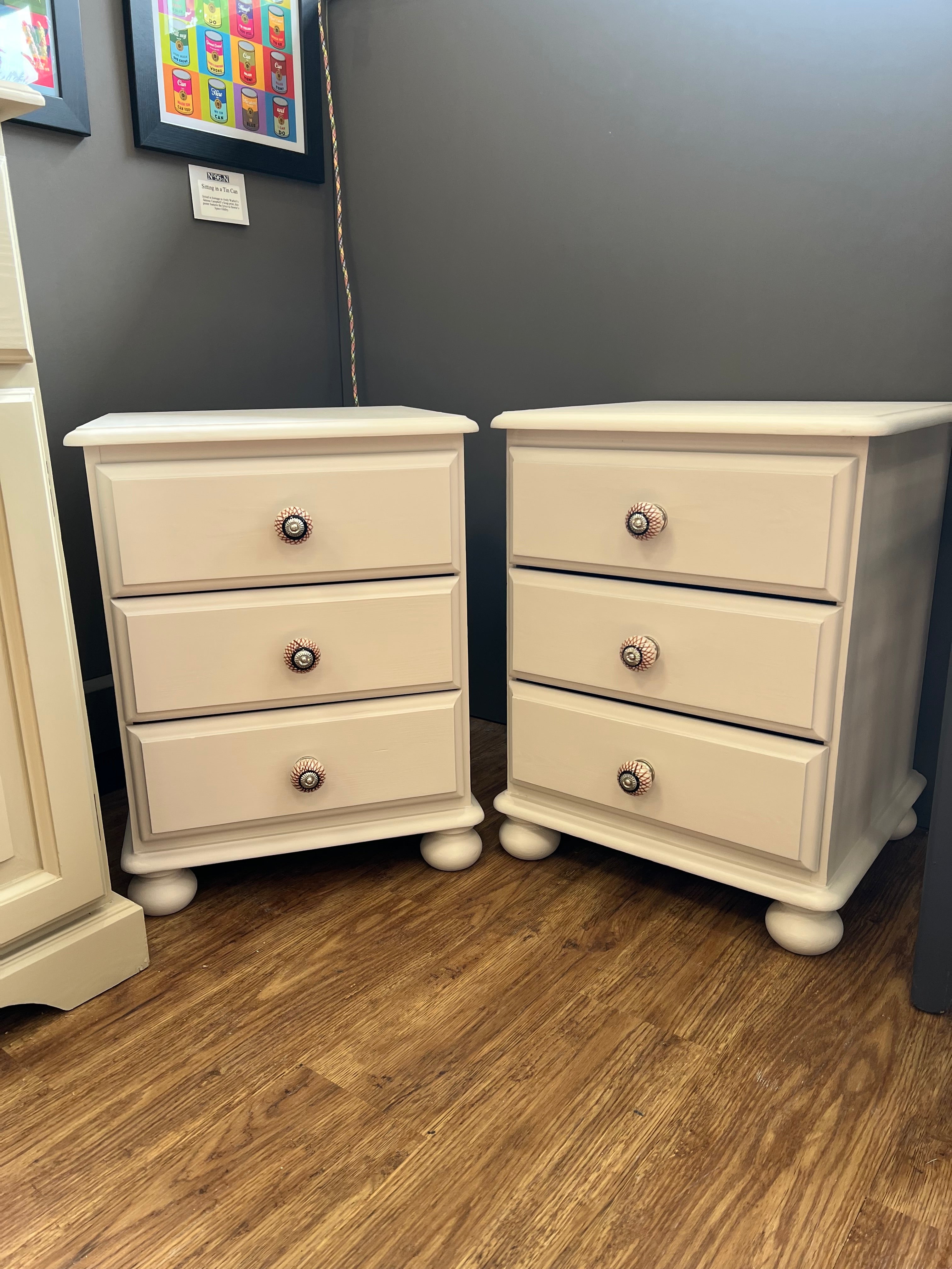 Pair of Pine Bedside Chests