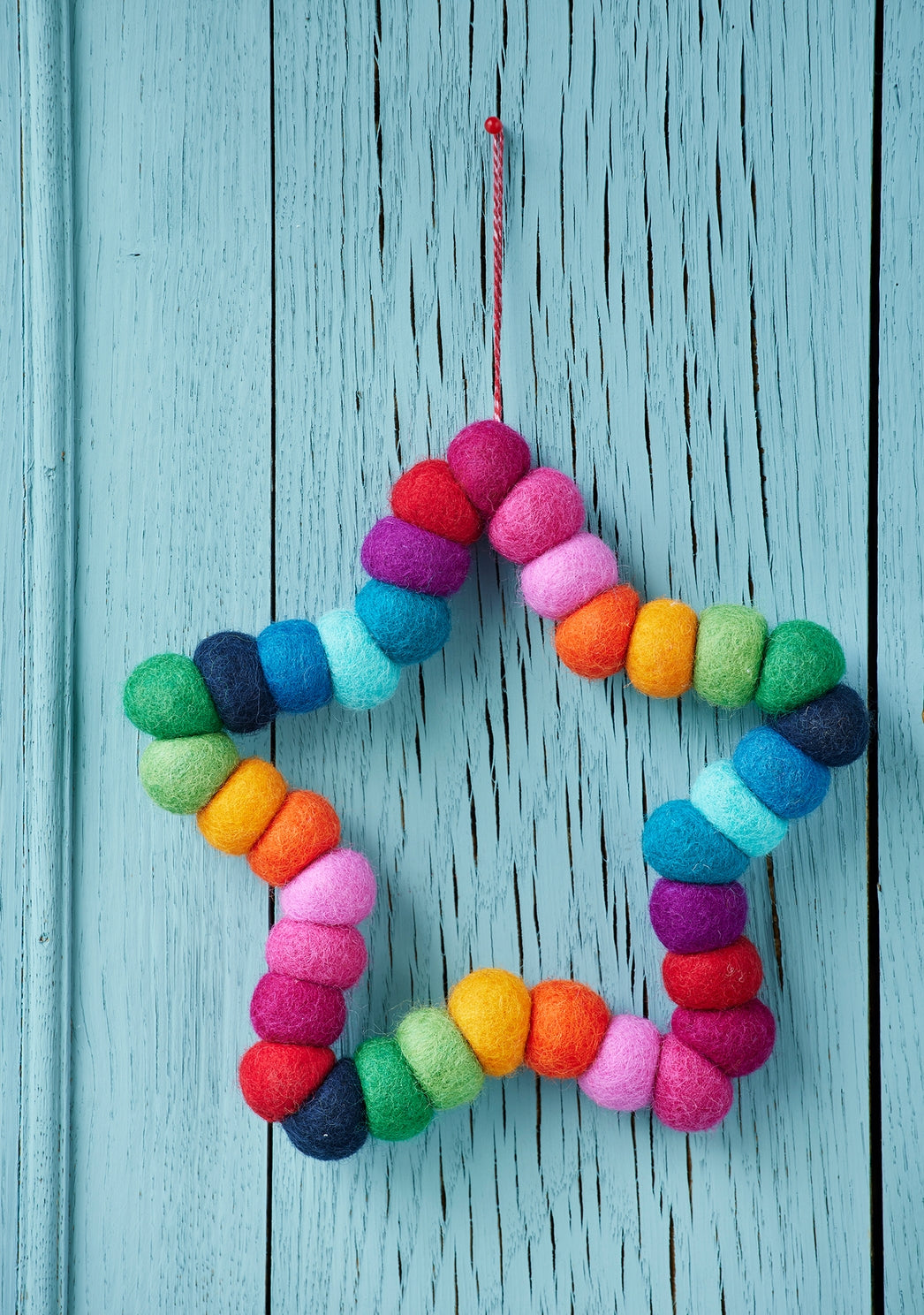 Chunky Rainbow Wreath