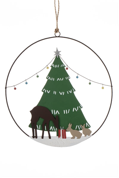Tree & Deer Wreath