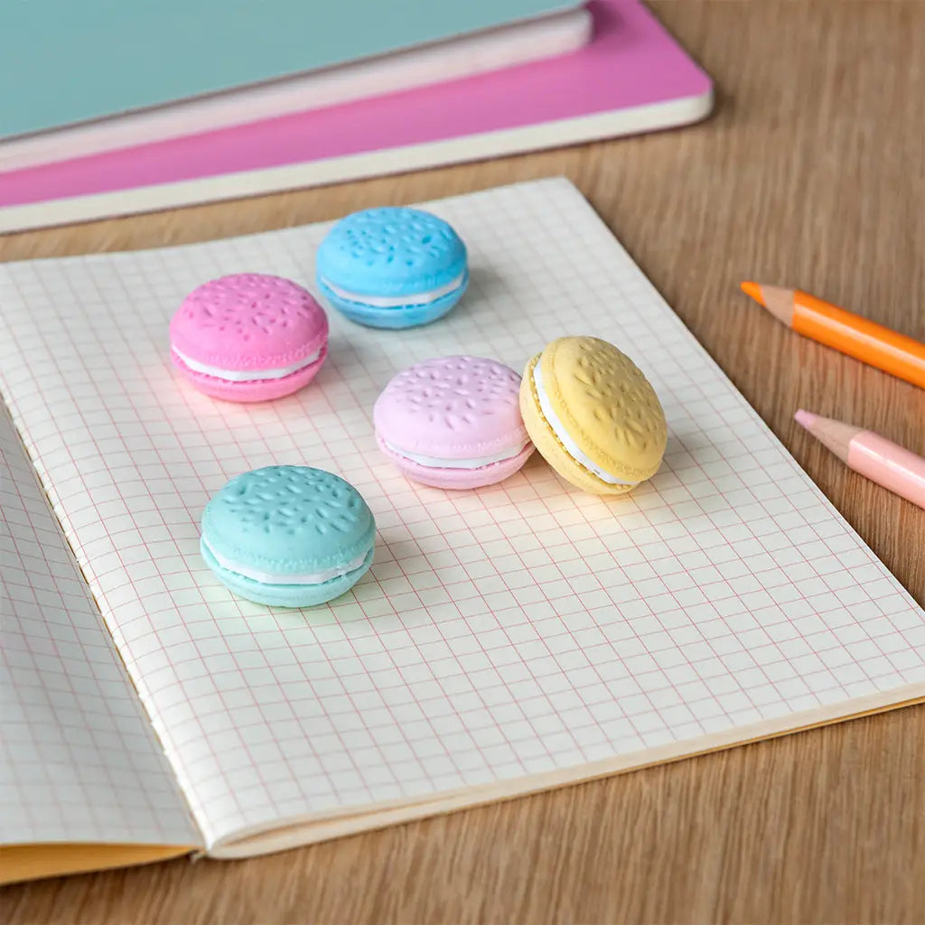 Erasers - Macarons (Set of 5)