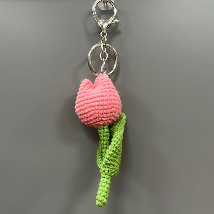 Crochet Tulip Keyring