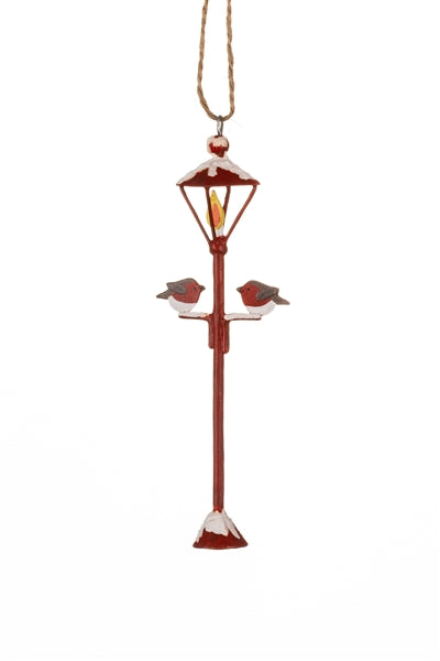 Red Lamp Post Decoration