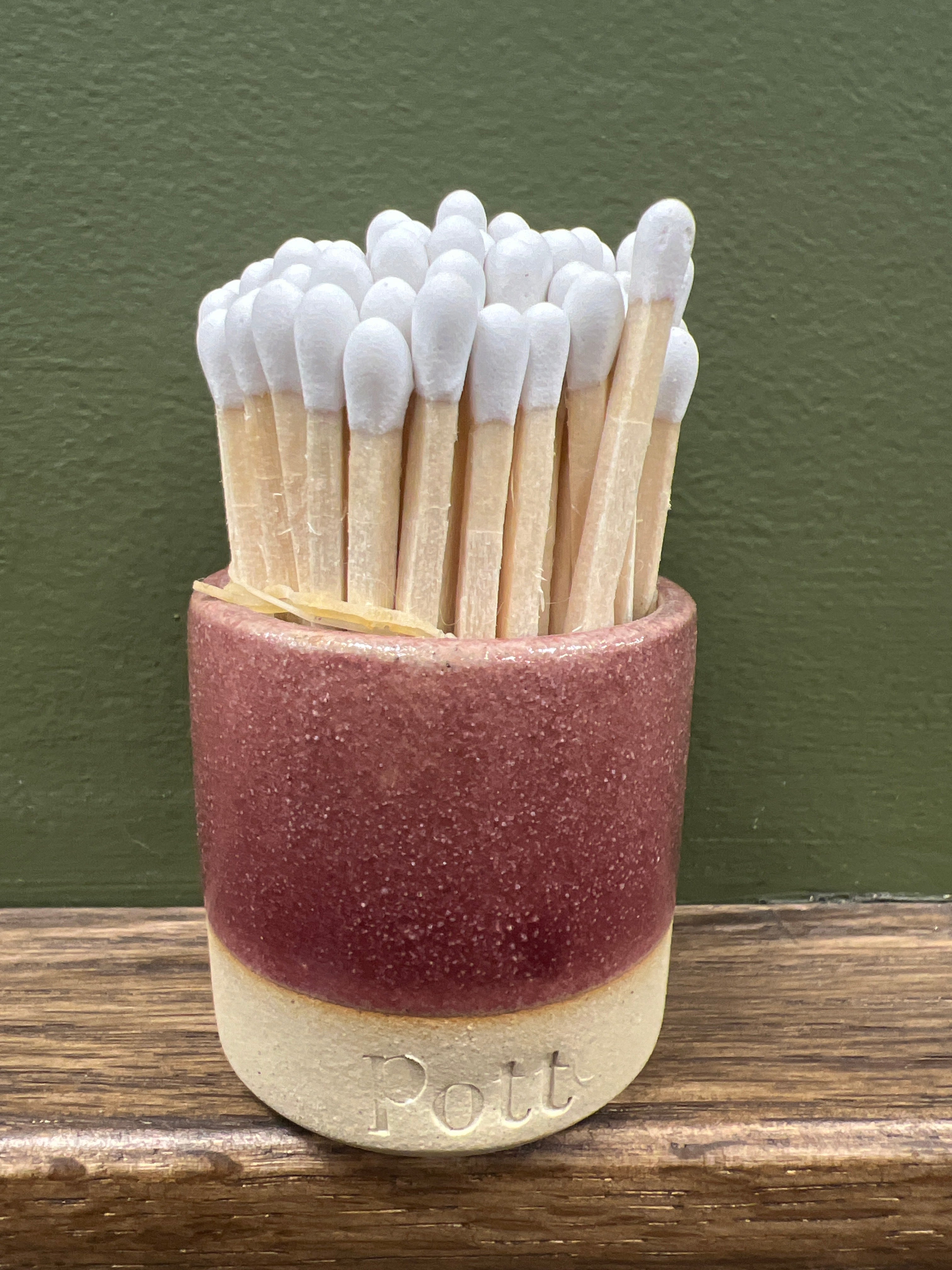 Speckle Match Pott - White Tip Matches