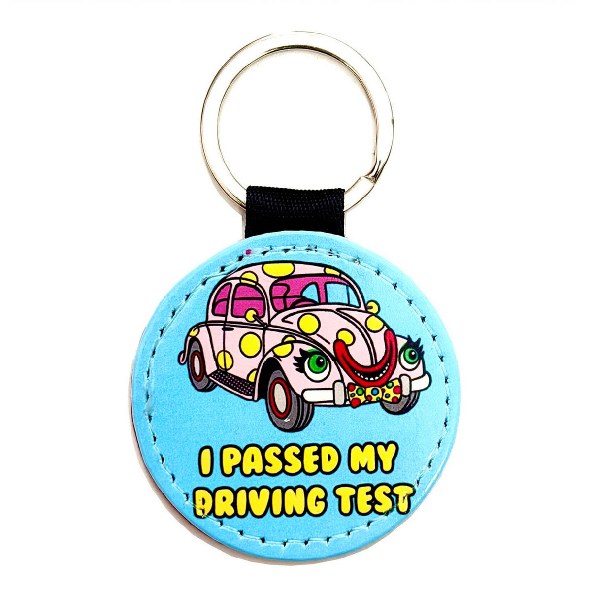 I Passed My Driving Test Mr Blobby Beetle Car Keyring