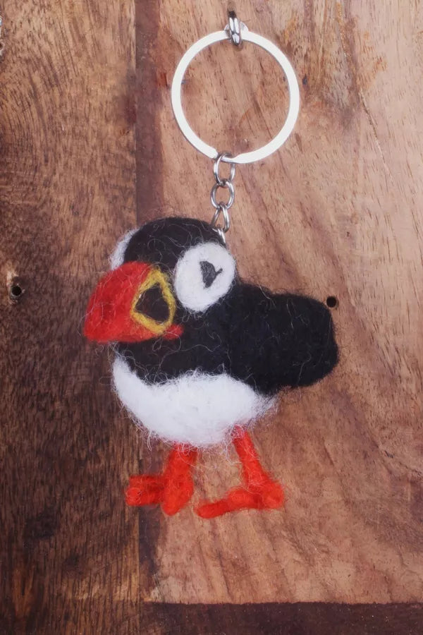 Paul The Puffin Keyring