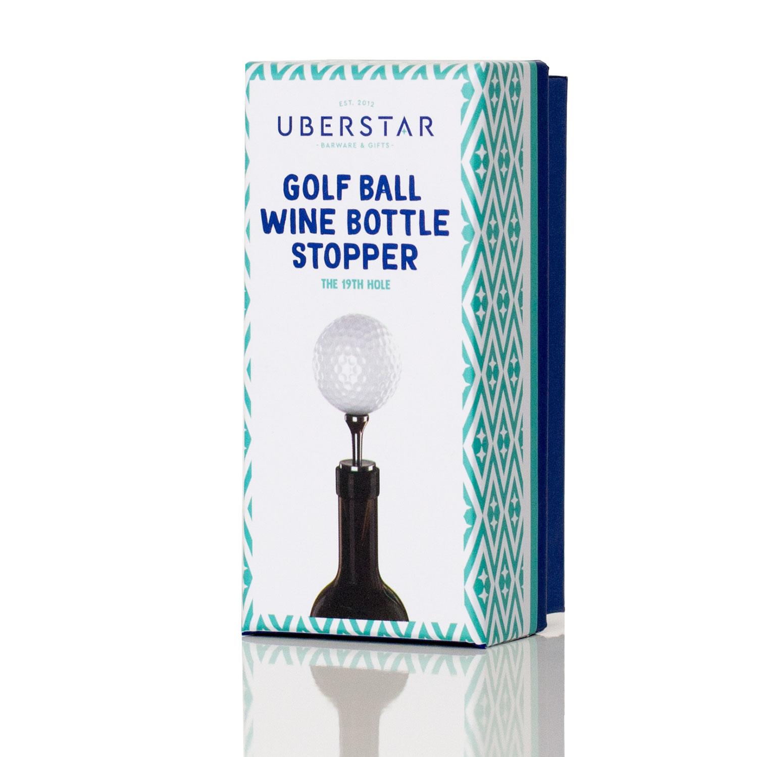Golf Ball Wine Bottle Stopper