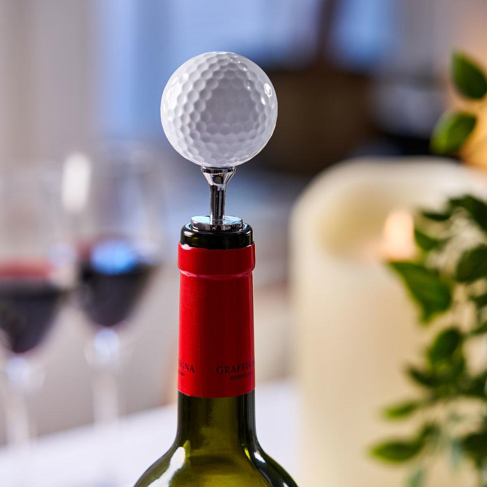 Golf Ball Wine Bottle Stopper