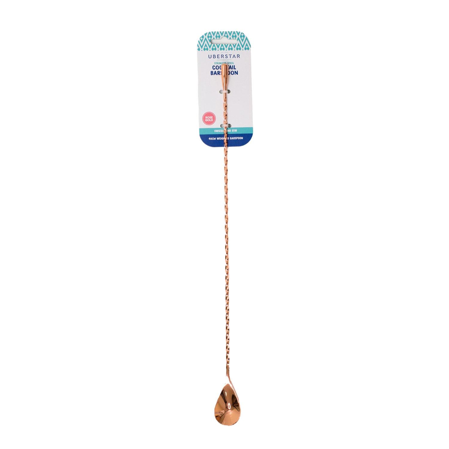 Barspoon 40cm Teardrop Weighted  - Rose Gold