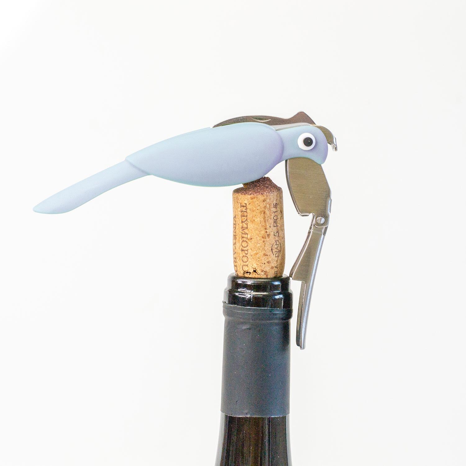 Waiter's Friend - Budgie Bottle Opener - Blue