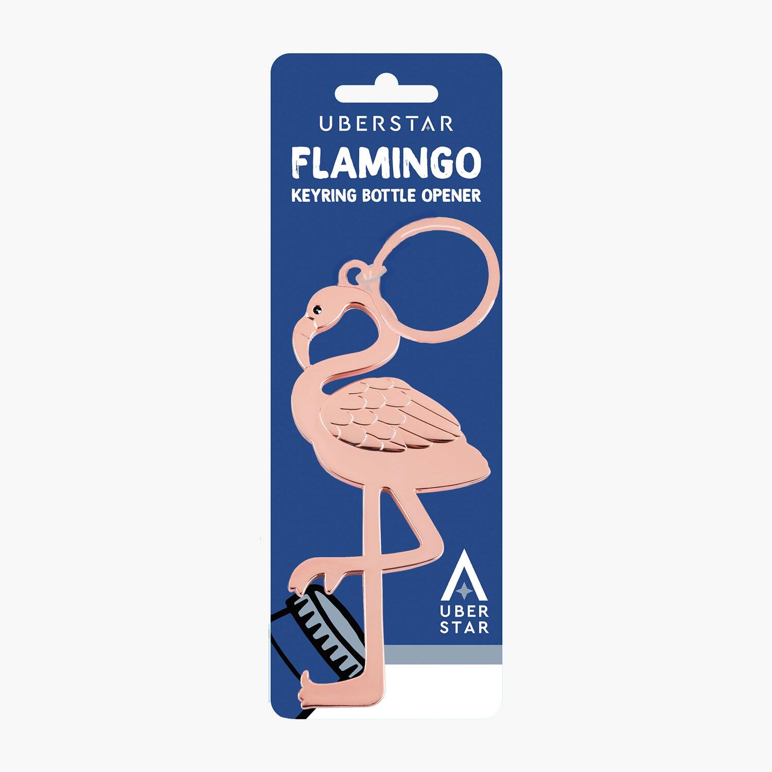 Flamingo Keyring Bottle Opener