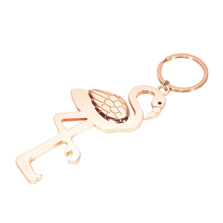 Flamingo Keyring Bottle Opener