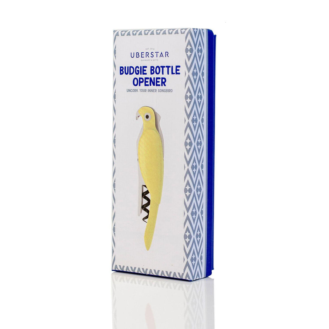 Waiter's Friend - Budgie Bottle Opener -Yellow
