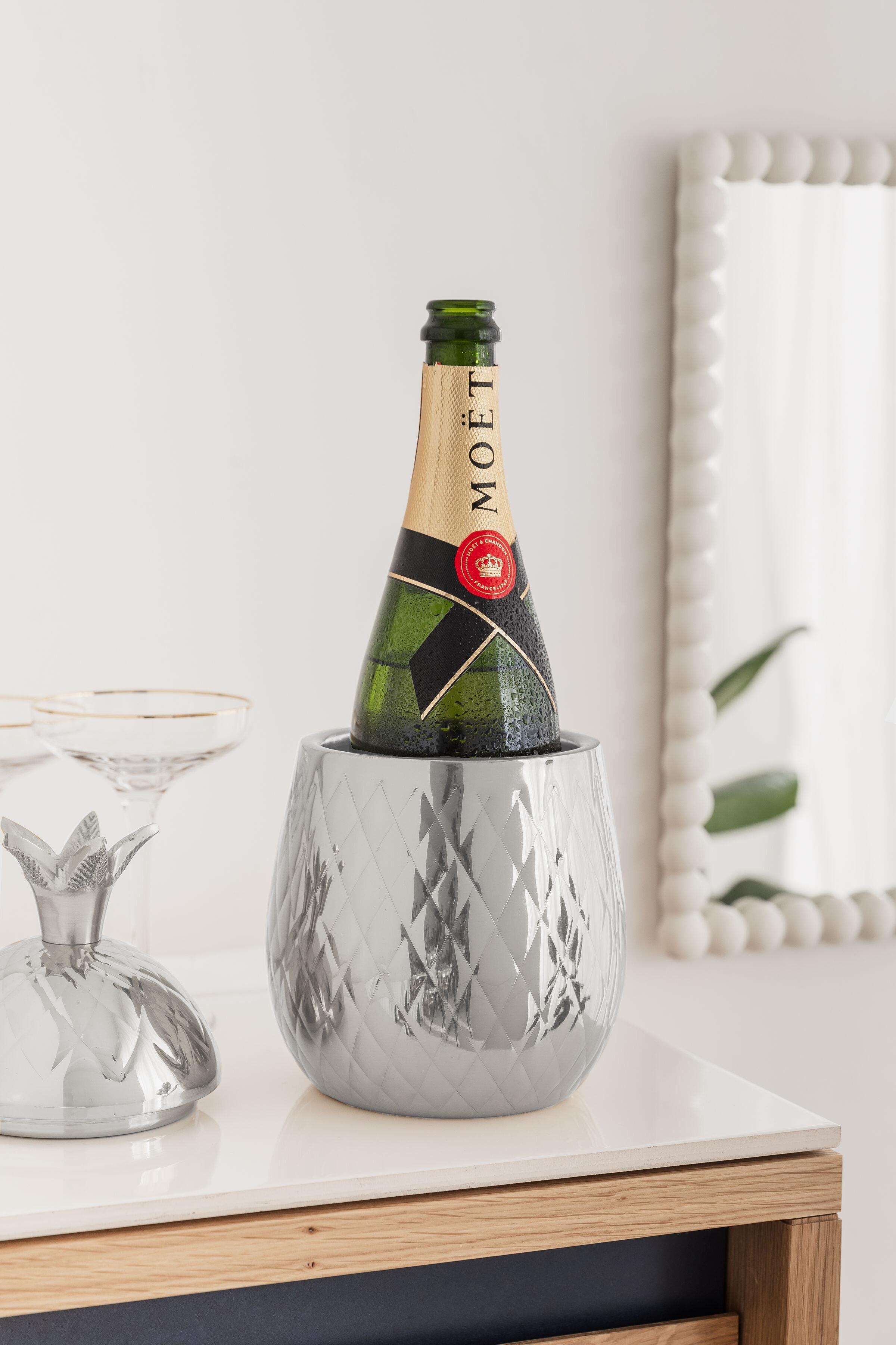 Pineapple Ice Bucket - Silver