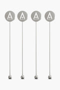 Cocktail Stirrers - Silver (set Of 4)