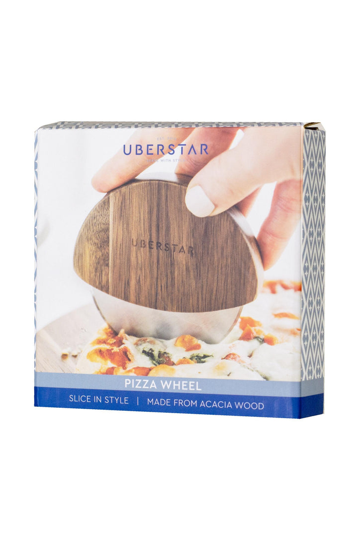 Acacia Pizza Wheel Cutter - Natural