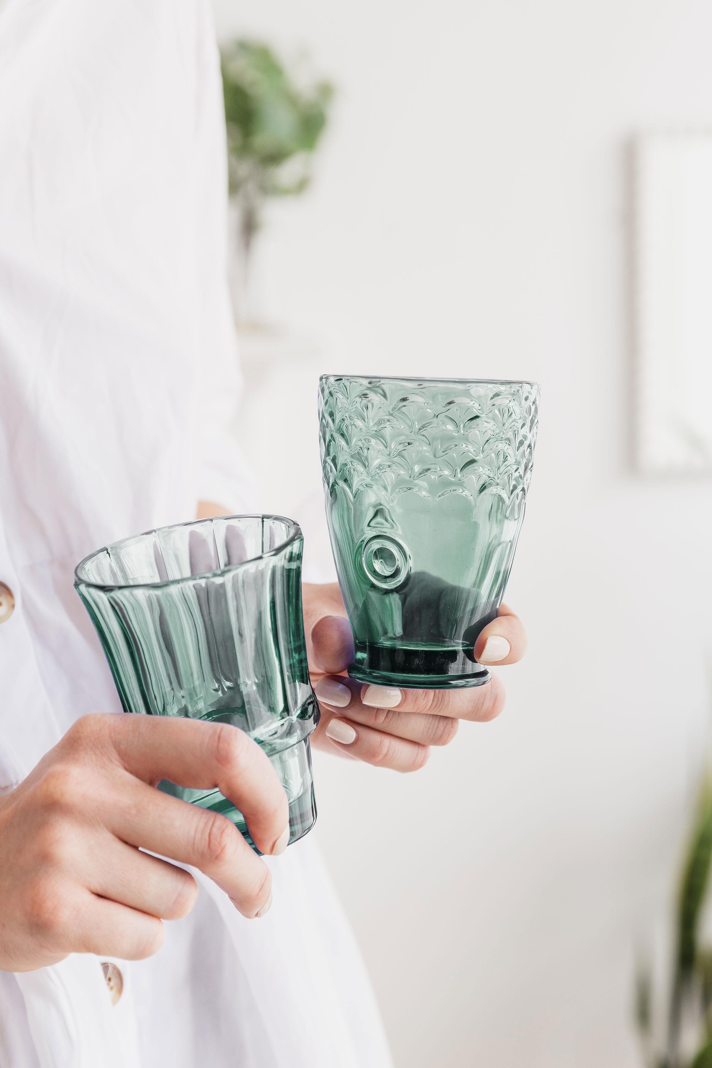 Fish Stacking Glasses – Green (Set of 4)