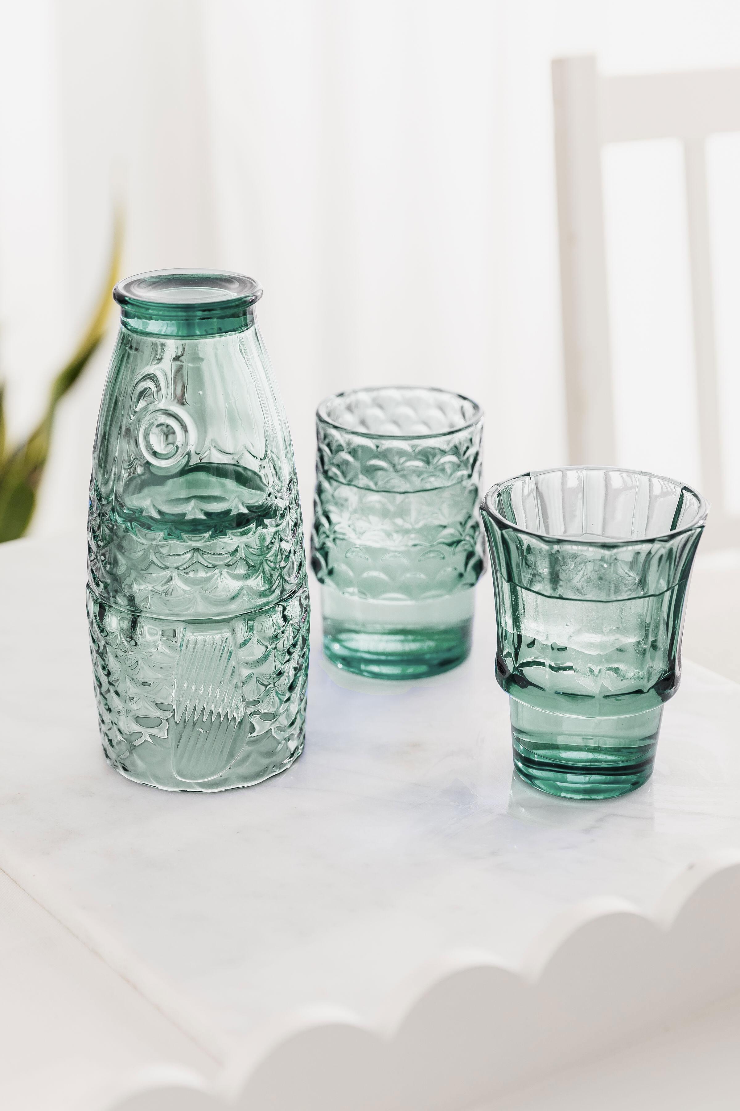 Fish Stacking Glasses – Green (Set of 4)