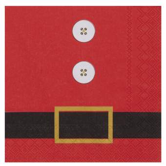 Paper Cocktail Napkin - Santa Claus