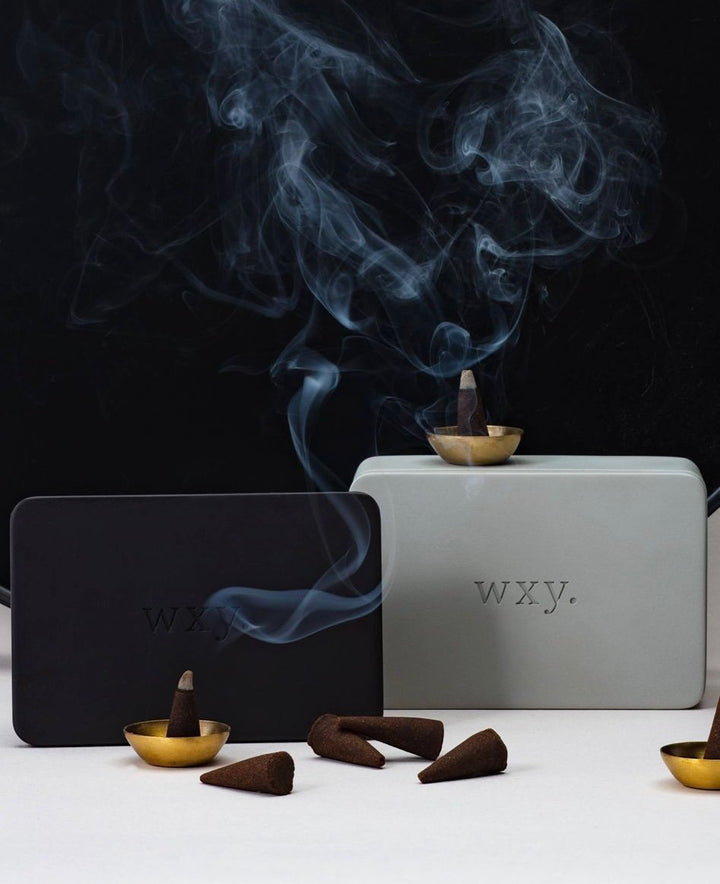 Incense Cones in Concrete box - Sambac & Cedar Ex Display SOLD AS SEEN